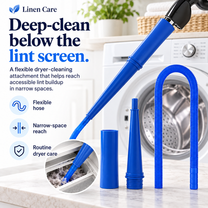 Linen Care dryer vent cleaner deep-clean graphic